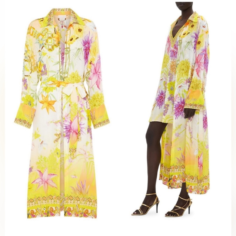 NWOT Camilla How Does Your Garden Grow Silk Floral Coverup